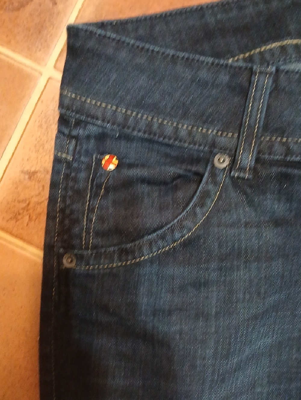Hudson Jeans Dark Wash Straight Leg Jeans - Picture 5 of 8